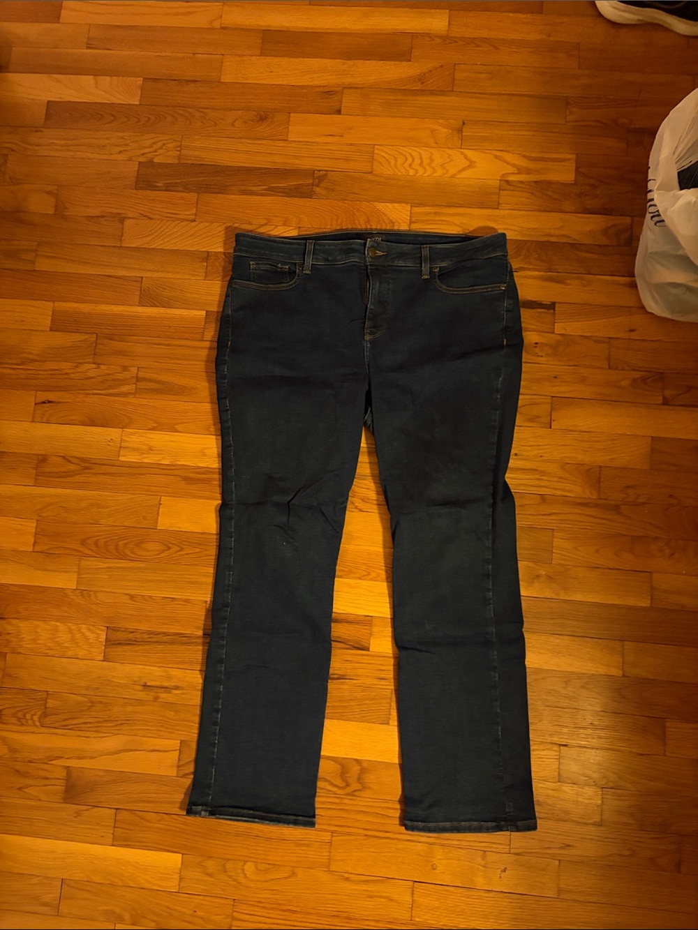 NYDJ Straight Leg Jeans in Dark Blue